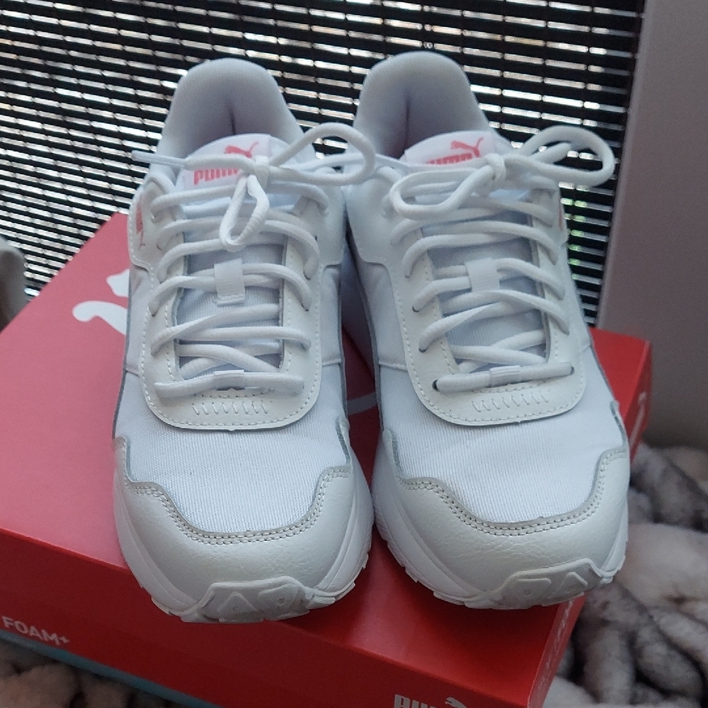 Puma Classic White Athletic Shoes